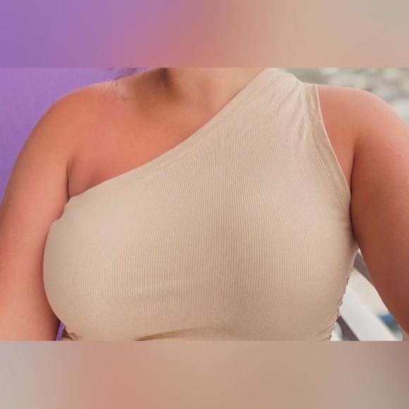 Nude one shoulder dress! - Picture 2 of 2